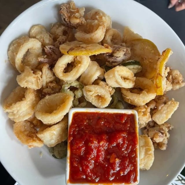 Fried Calamari Arrabiata.