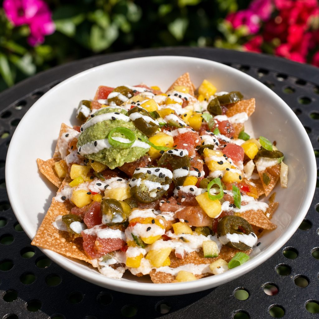  Tuna Poke Nachos.