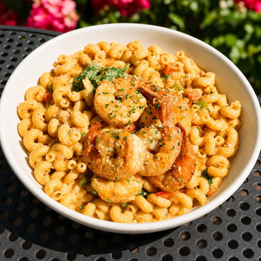 Creole shrimp pasta.