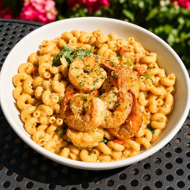 Creole shrimp pasta.