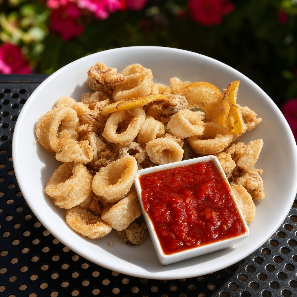 Fried Calamari Arrabiata.