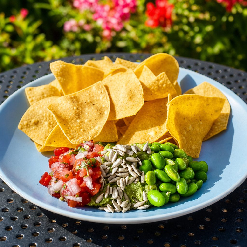 Edamame Guacamole (V).