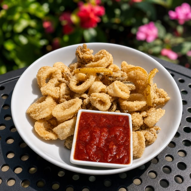 Fried Calamari Arrabiata.