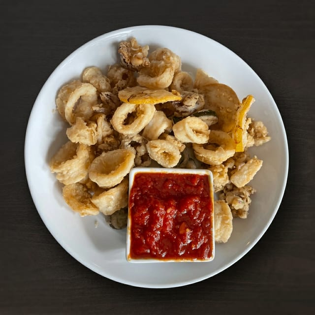 Fried Calamari Arrabiata.