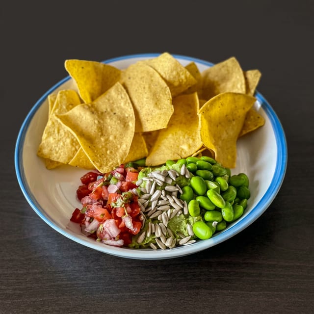 Edamame Guacamole (V).