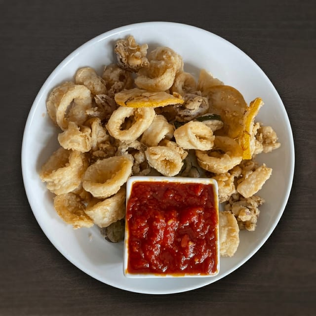 Fried Calamari Arrabiata.