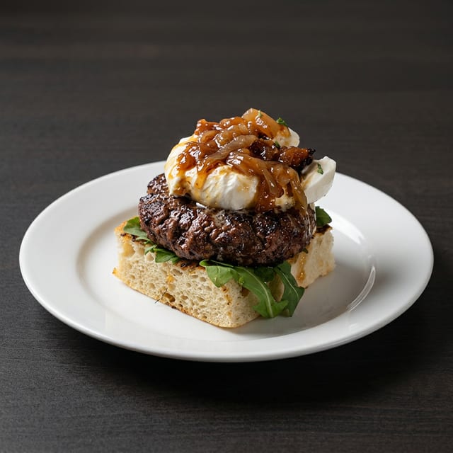Burrata Burger Stack.